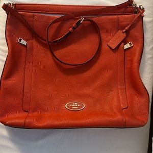 Coach Scout Orange Doble Zipper Crossbody Bag **Authentic Coach **
